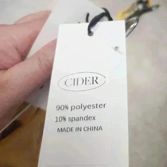 CIDER Pastel Yellow Plaid Flares SIZE SMALL - Picture 9 of 9